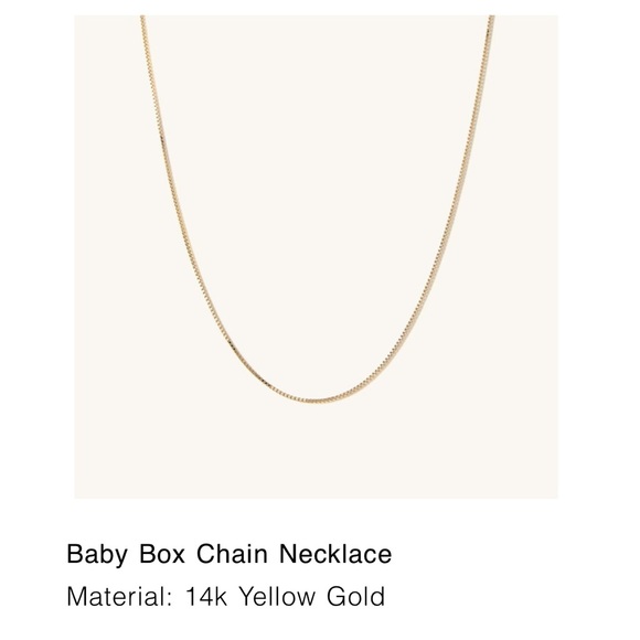 Mejuri Jewelry - Mejuri Necklace, baby box chain